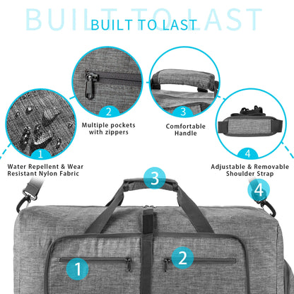 Large Capacity 85L Travel Duffel Bag | Waterproof Oxford Shoulder Sports Bag