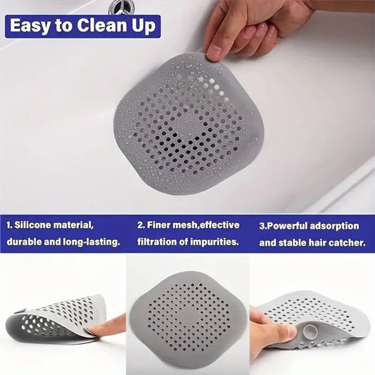 Durable Silicone Square Shower Drain Cover