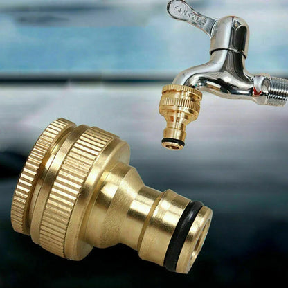 2Pcs 3/4" To 1/2" Thread Connector Faucet Hose