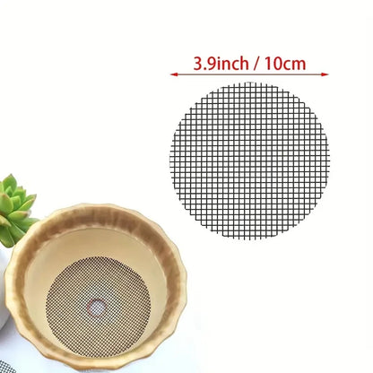 50 Piece Pot Hole Screen Mat, Round Drainage