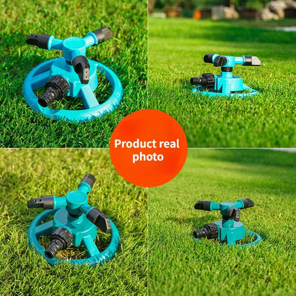 Sprinkler Nozzle 360 Degree Automatic Rotating Water Spray Garden Lawn