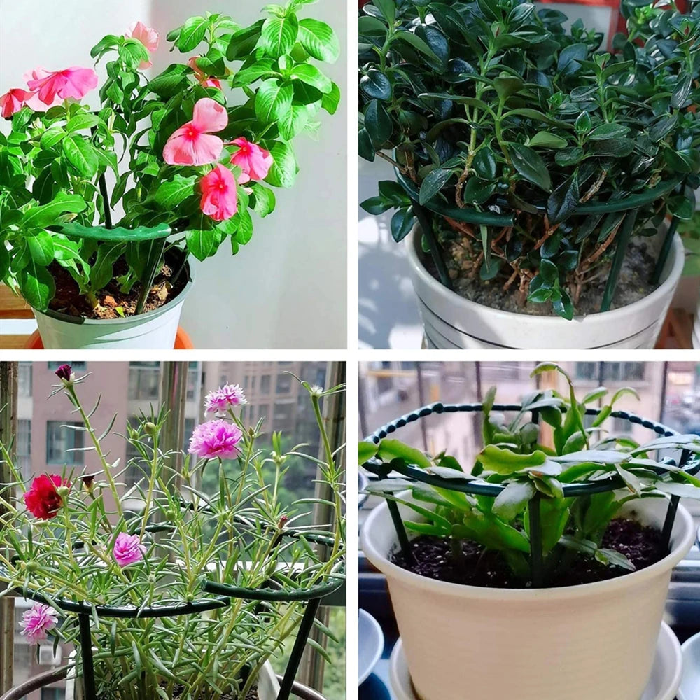 2/4PCS Plastic Plant Support Pile Frame Greenhouse Climbing Bracket