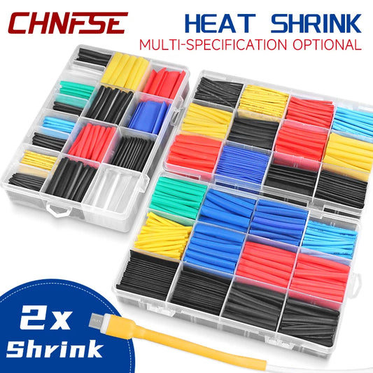 2:1 Heat Shrink Tube Assortment - 127/164/328/140/530/560/580/780PCS