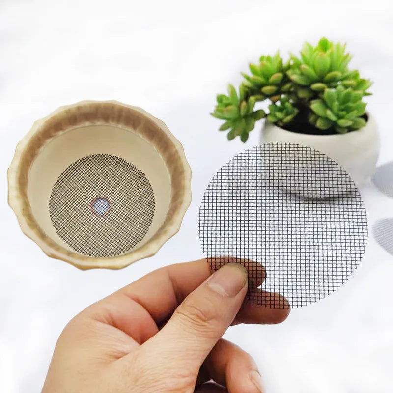50 Piece Pot Hole Screen Mat, Round Drainage