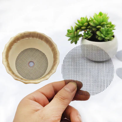 50 Piece Pot Hole Screen Mat, Round Drainage