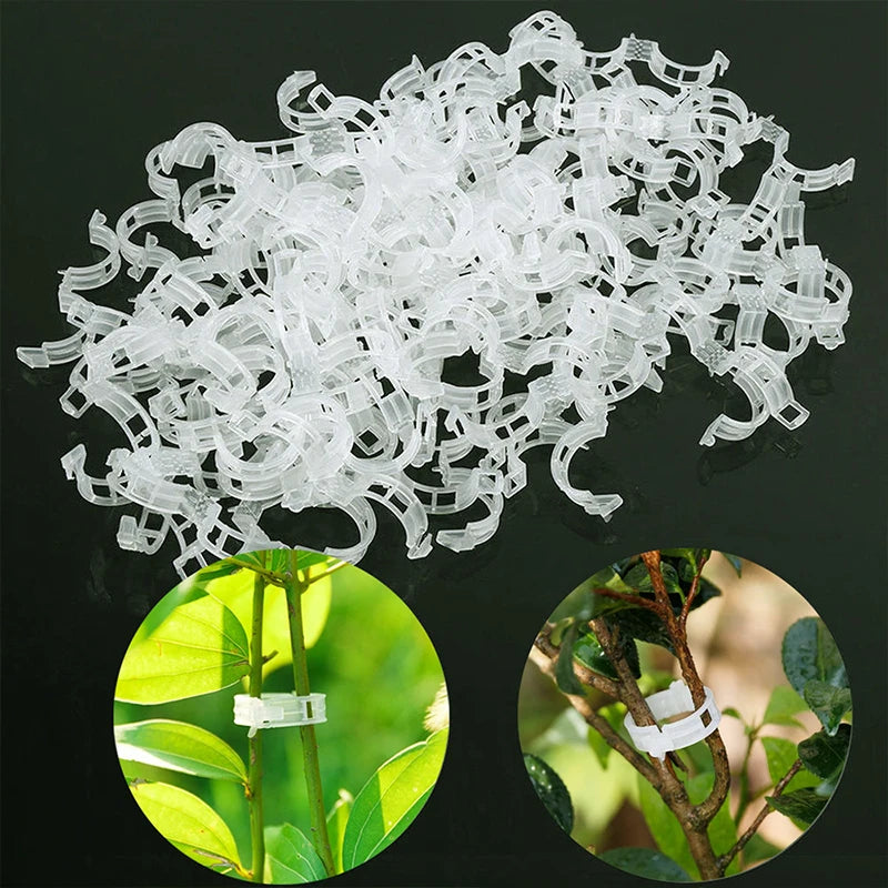 Reusable Plant Clips for Supporting Vines and Tomato Stems