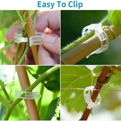 Reusable Plant Clips for Supporting Vines and Tomato Stems