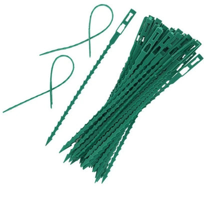 50pcs Adjustable Plastic Plant Cable Ties Reusable Cable Ties for Garden