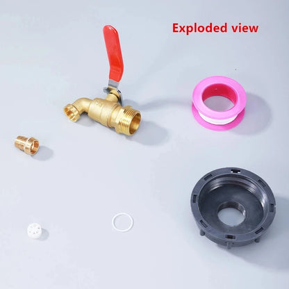 Durable IBC Tank Tap Adapter S60*6 to 1/2''/3/4'' Connector