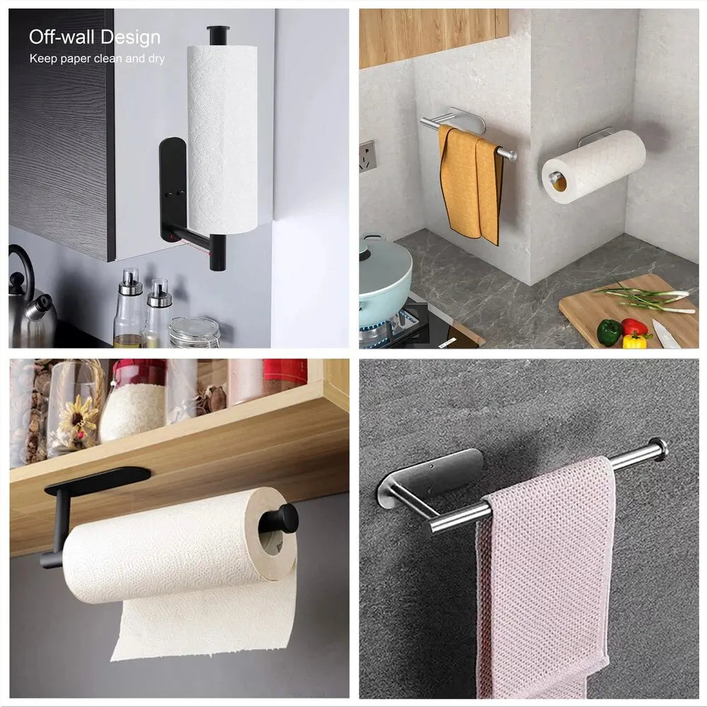 Kitchen Paper Towel Holder Adhesive Tissue Hanger