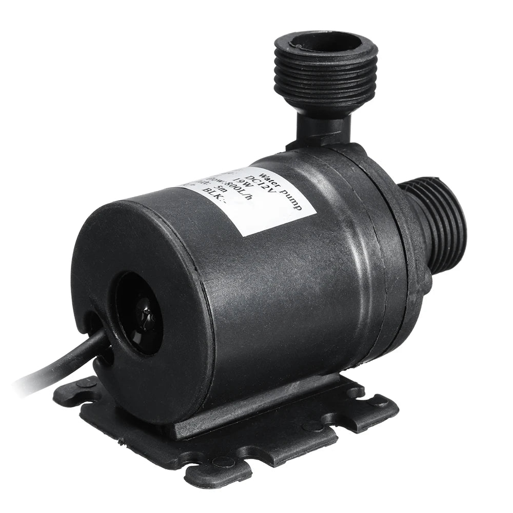 Ultra Quiet Water Pump Mini DC 12V 19W 800L/H Brushless Motor