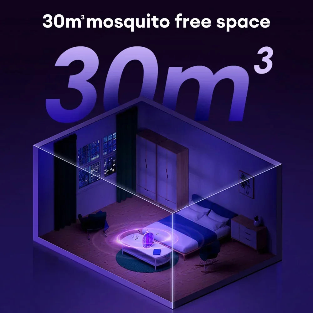 Foldable Electric Mosquito Killer Fly Swatter Trap USB Rechargeable Zapper 3000V