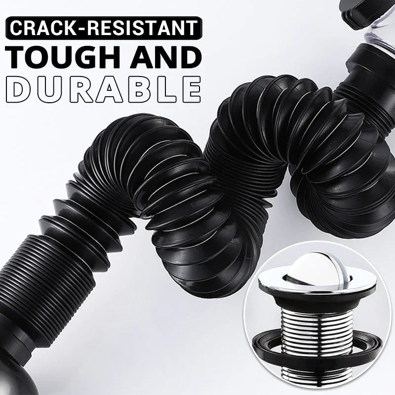 Flip Top Anti-Odor Drain Pipe Set Kitchen Sink Drain