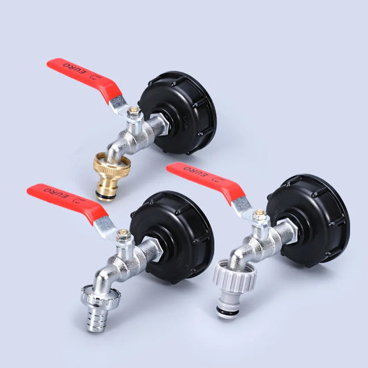 Durable IBC Tank Tap Adapter S60*6 to 1/2''/3/4'' Connector
