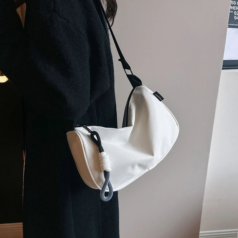 Versatile Nylon Women's Crossbody Bag | Large Capacity Casual Shoulder Pillow Bag