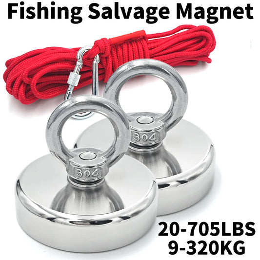 Super Strong Neodymium Fishing Magnet Hooks N52 Heavy Duty