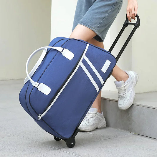 Travel Bags for Short Trips | Foldable Oxford Waterproof Trolley Case