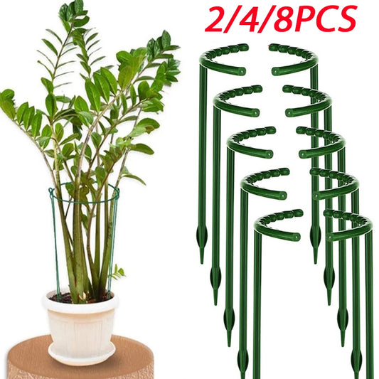 2/4PCS Plastic Plant Support Pile Frame Greenhouse Climbing Bracket