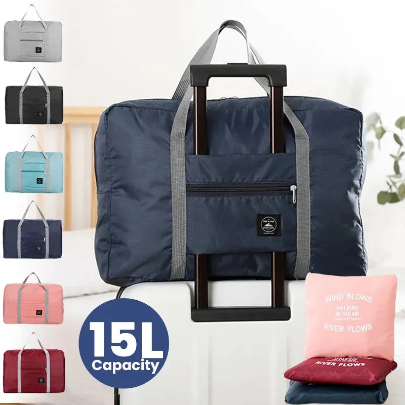 Fashionable Foldable Travel Bag | Large Capacity Splash-Proof Carry-On Handbag