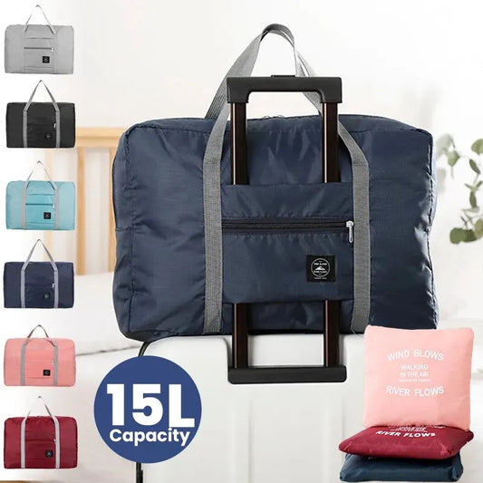 Fashionable Foldable Travel Bag | Large Capacity Splash-Proof Carry-On Handbag