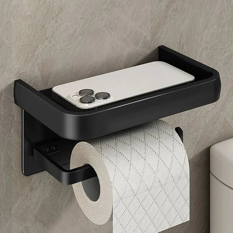 Aluminum Alloy Toilet Paper Holder Tissue Rack